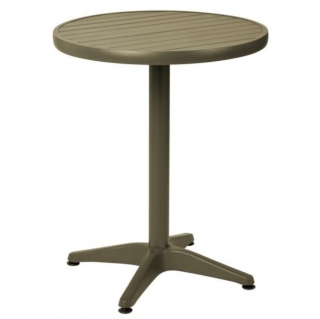Stůl kulatý Malvena, 60x72 cm - olivová