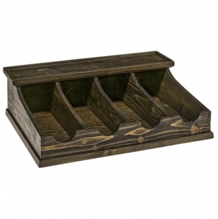 Zásobník na příbory Greenwood, 42x30,6x12,5 cm - piniové dřevo