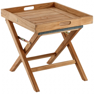 Servírovací stolek Sorento, 55x52x52 cm - přírodní hnědá