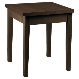 Stůl Karl, 80x80x75,5 cm - jasan, mořený ořech