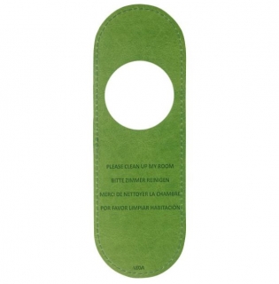 Závěs na kliku, 24x8 cm - bordó/zelená