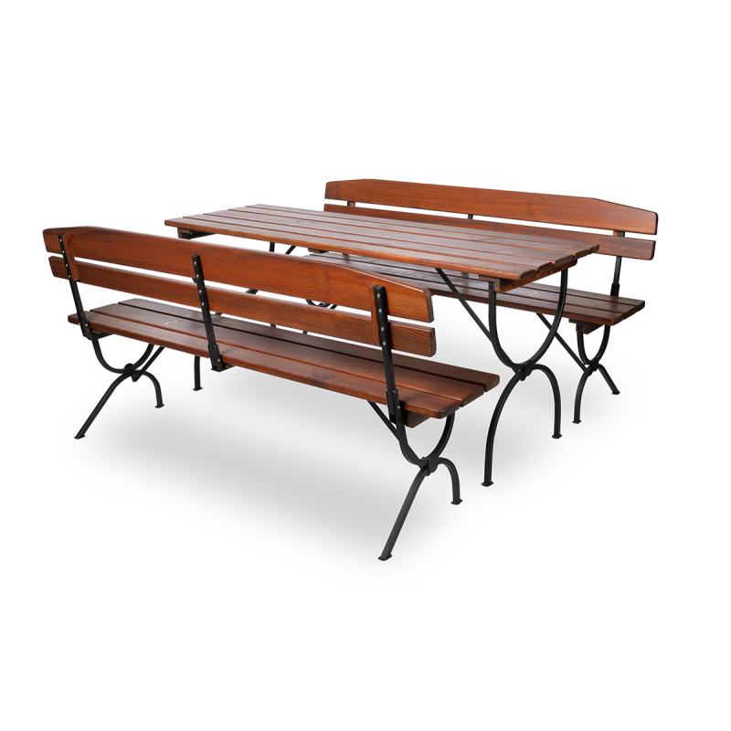 Pivní set dřevěný 180x60 cm