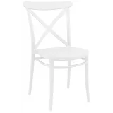 Venkovní židle Cross - bílá