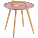 Odkládací stolek Gimani, 50x53 cm - růžová
