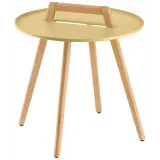 Odkládací stolek Gimani, 50x53 cm - hořčicová