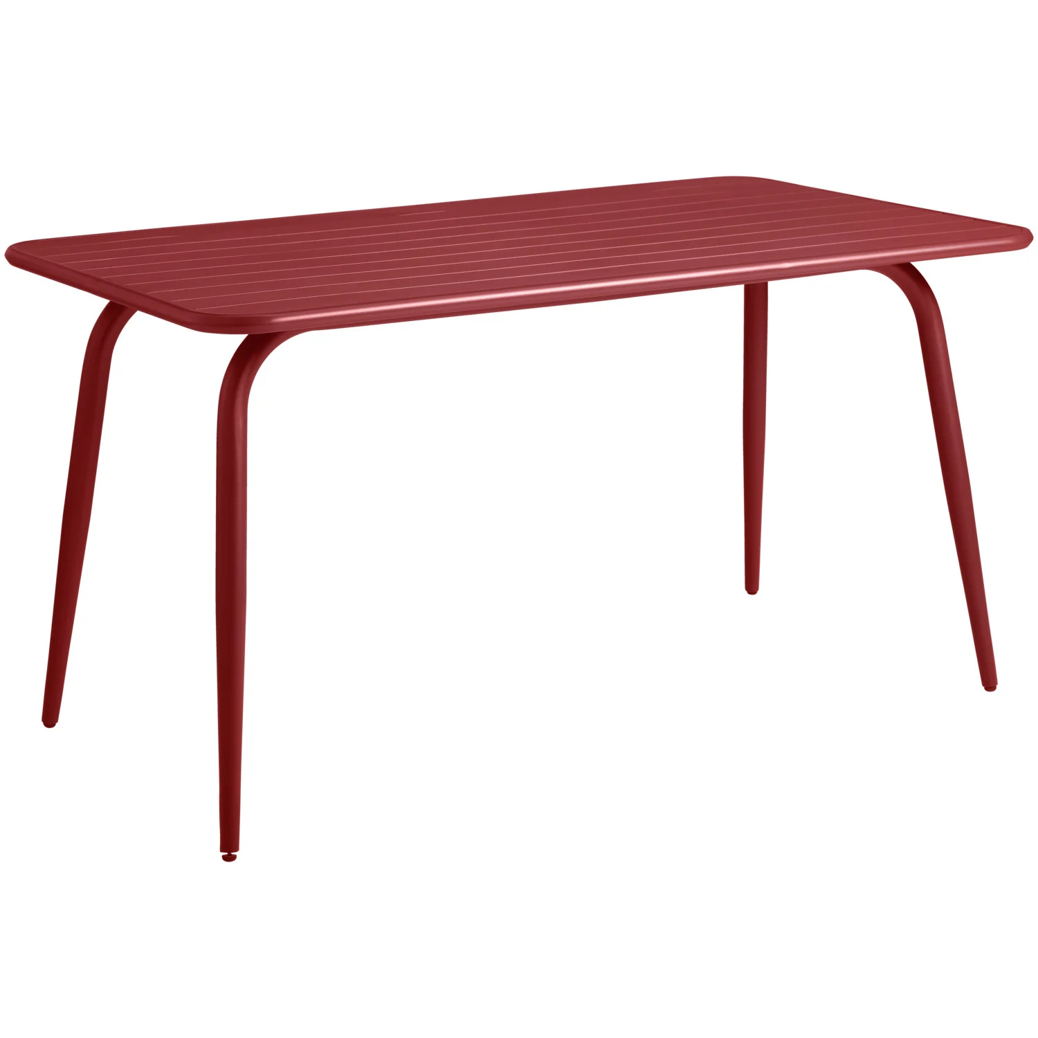 Stůl Bevera, 140x80x74 cm, červená