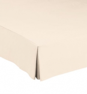 Postelová drapérie Corfou, 160x200x30 cm - krémová bílá