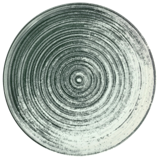Talíř plochý s okrajem Etana, 27 cm - antracitová