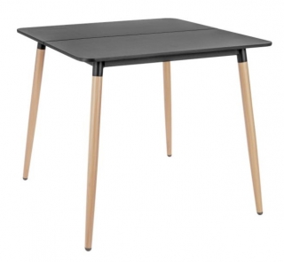Stůl hranatý Gimani, 80x80x72 cm - antracitová