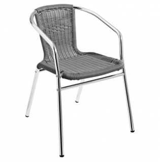 Venkovní židle Columbia - šedá