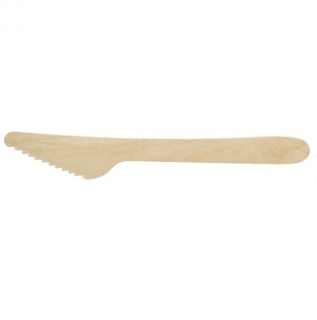 Jednorázový dřevěný nůž, 16,5 cm