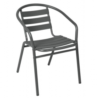 Židle s opěrkami Malvena - antracitová