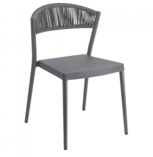 Židle Amelia bez područek - antracitová