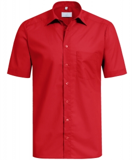 Pánská košile BASIC, krátký rukáv - červená