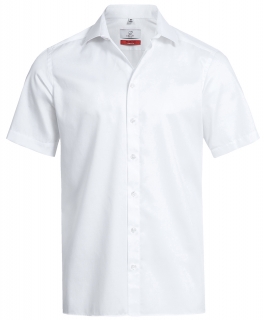 Pánská košile PREMIUM, krátký rukáv - bílá