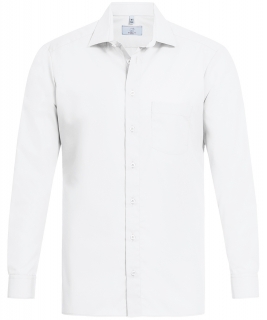 Pánská košile BASIC, dlouhý rukáv - bílá