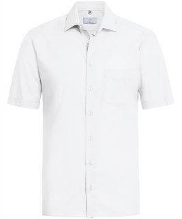 Pánská košile BASIC, krátký rukáv - bílá