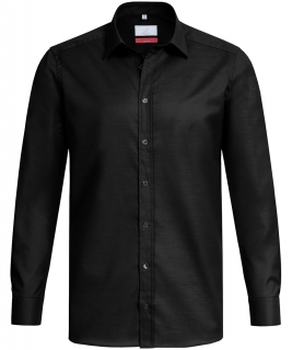 Pánská košile MODERN, dlouhý rukáv - černá