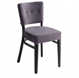 Židle Winchester, samet - šedohnědá