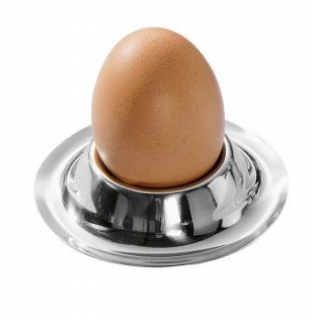 Pohárek na vajíčko Cherie, 8,5 cm - stříbrná