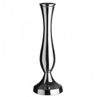 Váza Lyra, 6x15 cm - stříbrná