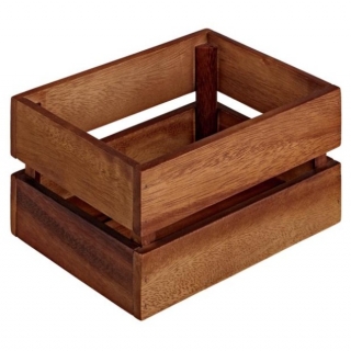 Dřevěný box Wantage bez úchytů, 20x15x10 cm - akazie hnědá