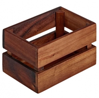 Dřevěný box Wantage bez úchytů, 15x10x8 cm - akazie hnědá