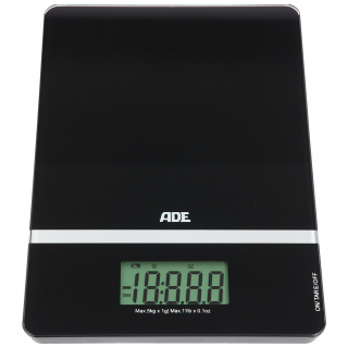 Digitální kuchyňská váha KE 863, 23x15x1,2 cm - černá