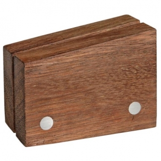 Dřevěný stojánek, 8,5x6,5 cm - ořech