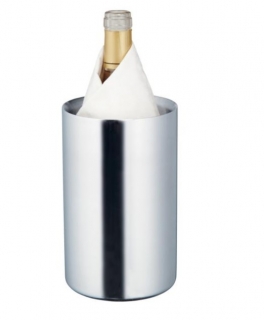 Chladící box na láhve Millesime, 20 cm - stříbrná