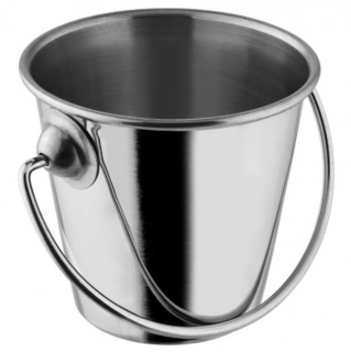 Mini kbelík Malino, 7x6,5 cm / 200 ml - stříbrná