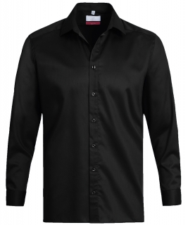 Pánská košile PREMIUM, dlouhý rukáv - černá
