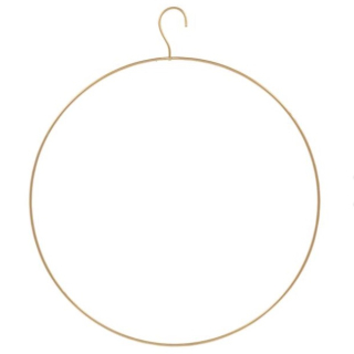 Deko kovové kruhy Zahai, 45,7 cm / 35 cm / 25 cm - zlatá