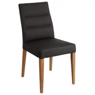 Židle bez područek Nelson, polyester - antracitová