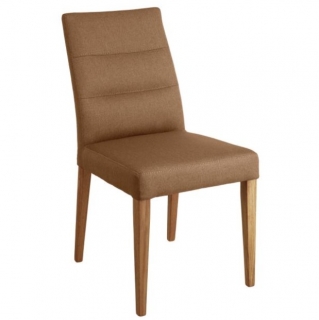 Židle bez područek Nelson, polyester - hnědá