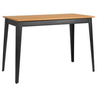 Barový stůl Acerios, 160x80x108,5 cm - černá/dub antik