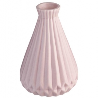 Keramická váza Carsoni, 8,5x12,5 cm - růžová - POSLEDNÍ KUSY!