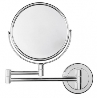 Nástěnné kosmetické zrcadlo, kulaté, 32x16 cm