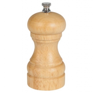 Dřevěný mlýnek na pepř Moda, 11,5 cm - natur