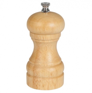 Dřevěný mlýnek na sůl Moda, 11,5 cm - natur