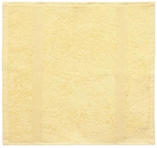 Ručník pro hosty Valencia, 30x30 cm - žlutá