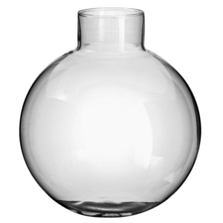 Skleněná váza Fenyra, 14x15,5 cm - průhledná