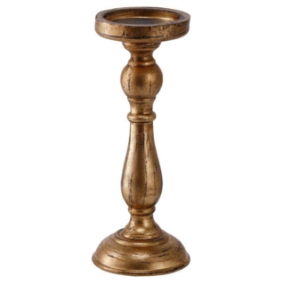 Dřevěný svícen Feray, 10,5x26,5 cm - zlatá