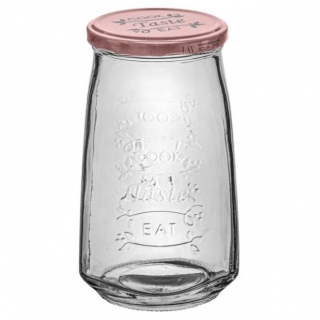 Šroubovací sklenice Isra, 1050 ml - průhledná