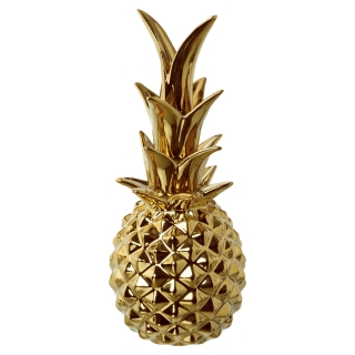 Deko ananas Feena, 10,5x25 cm - zlatá