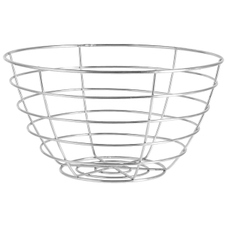 Košík na pečivo/ovoce Magra, 30x16 cm - stříbrná