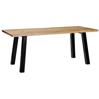 Stůl Alvar, 180x80x77 cm - hnědá