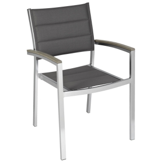 Židle Cosimo - antracitová/stříbrná
