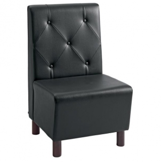 Polstrovaná židle Lerida - černá