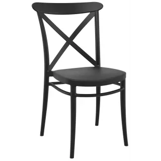 Venkovní židle Cross - černá